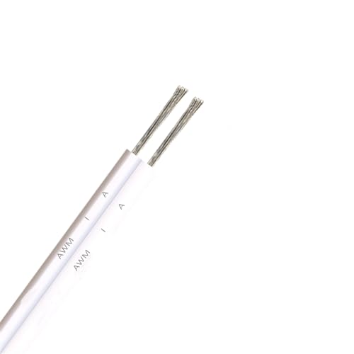 Kabel flexibel 22/20/18 AWG Elektro-Verlängerungskabel, verzinntes Kupfer, 2-poliger Elektrodraht for Beleuchtung, Lautsprecher, Audio, Solarpanel-Lüfter Verlängerungsstecker (Size : 18AWG, Color : von ELLANA