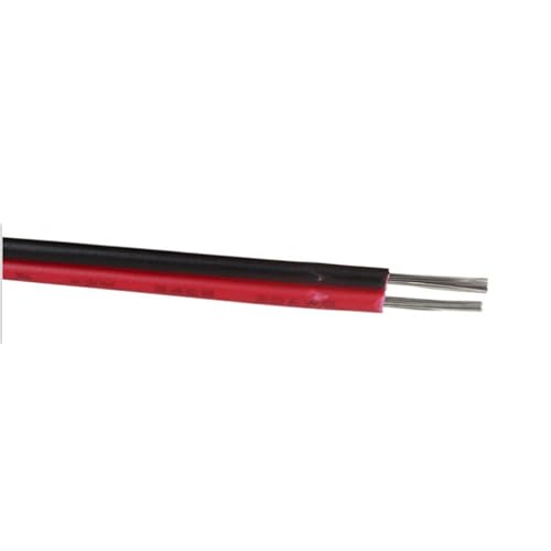Kabel flexibel DIY-Licht-Verlängerungskabel UL2468 2Pin 28/26/24/22/18/16AWG verzinntes Kupfer rot schwarz elektrischer Draht for Auto-Lautsprecher-Lüfter-LED Verlängerungsstecker (Size : 10m, Color von ELLANA