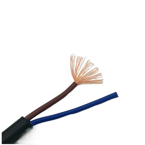 Kabel flexibel LED-Außenleuchten, Elektrokabel, 2 Stifte, Außendurchmesser 0,75 mm, 5 m, 10 m, wasserdichter elektrischer Draht Verlängerungsstecker (Size : 5M) von ELLANA