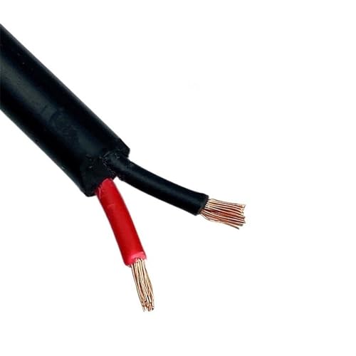 Kabel flexibel Lautsprecher-Audio-Kupferkabel, 18 AWG, 20 AWG, 22 AWG, 24 AWG, 2-polig, elektrischer Draht, elektrischer Strang, flexibles Kabel, Strommantelkabel Verlängerungsstecker (Size : 20meter von ELLANA
