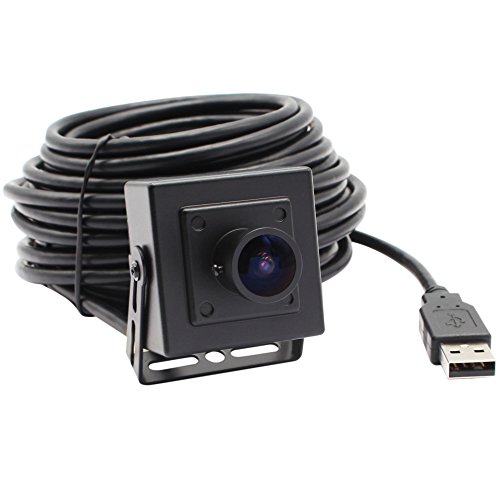 ELP 0.01Lux USB Kamera mit Weitwinkel 170 Grad Fisheye Objektiv,1,3MP Low Illumination Webcam 960P Mini 1/3” AR0331 Sensor Web Cam mit UVC kompatibel für Android/Windows USB130W01MT-BL170 von ELP