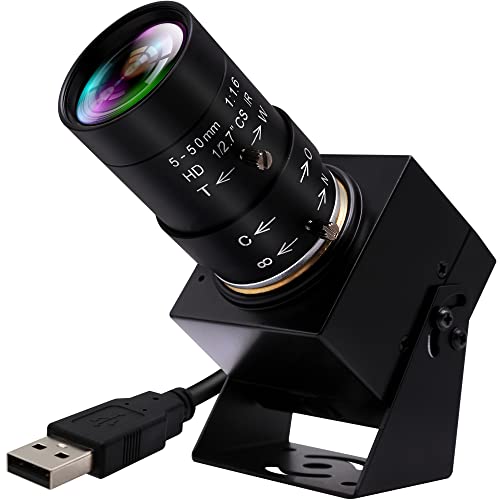 ELP USB Kamera 4K Kamera mit 5–50 mm 10-Fach optischem Zoomobjektiv 2160P OpenCV Kamera Nahaufnahme Zoom hinein und heraus Webkamera Videokonferenzkamera für Computer Laptop Jetson Nano Raspberry Pi von ELP