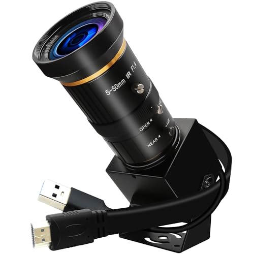 ELP 4K USB3.0 HDMI USB Kamera Manueller Zoom 5-50mm 10X Webcam 4K 60fps PC Kamera Computer Kamera Computer Nahaufnahme USB Kamera H.264 Industrie USB Sicherheitskamera von ELP