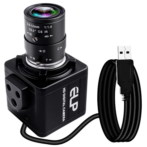 ELP 4K-Webcam, Ultra HD IMX317 USB-Kamera mit 2.8–12 mm Zoomobjektiv, PC Desktop Mini-Kamera, unterstützt 3840 x 2160 @ 30 fps, variabler Fokus, Web-Kamera für Windows/Linux/Raspberry Pi/Android ELP 4K-Webcam, Ultra HD IMX317 USB-Kamera mit 2.8–12 mm Zoomobjektiv, PC Desktop Mini-Kamera, unterstützt 3840 x 2160 @ 30 fps, variabler Fokus, Web-Kamera für Windows/Linux/Raspberry Pi/Android von ELP
