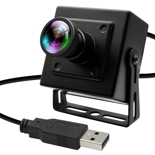 ELP 5MP USB-Kamera, Global Shutter, 50 FPS, High-Speed-Golfschwung USB Webcam mit Weitwinkel verzerrungsfreies Farbobjektiv USB2.0 Plug and Play für Zeitlupen-Industriemaschinen VR Robotersicht von ELP