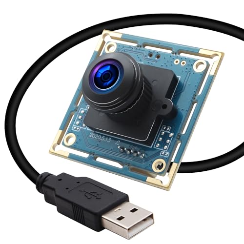 ELP 8 MP USB Kameramodul IMX179 Sensor Webcam Super HD 3264X2448 Eingebettete USB Kamera für Industrie, USB mit Kamera für Linux Windows Android Web Cams Plug&Play OTG unterstützt Webcam von ELP