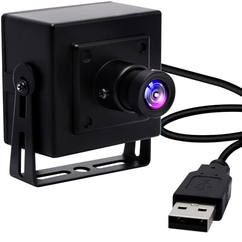 ELP USB Kamera 1080P 60fps/100fps Webcam mit Metallgehäuse, 2MP USB2.0 Lightburn Camera, 3.6mm Objektiv für Computer Linux Kamera USBFHD01M-BL36 von ELP
