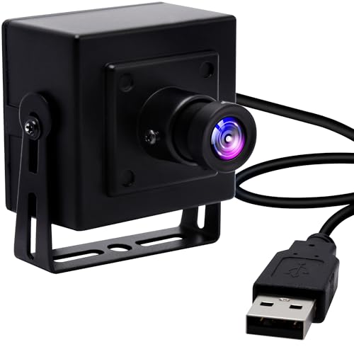 ELP USB Kamera 1080P 60fps/100fps Webcam mit Metallgehäuse, 2MP USB2.0 Lightburn Kamera, 3.6mm Objektiv USB Kamera für Computer Linux Kamera USBFHD01M-BL36 von ELP