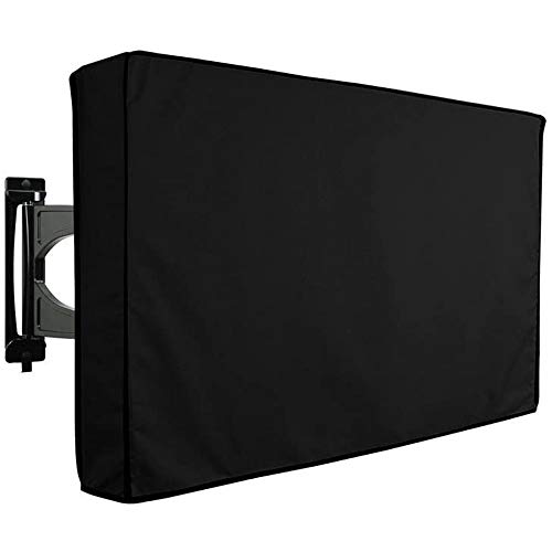 ELR Outdoor-TV-Abdeckung, 127,7 bis 132,1 cm (50 bis 52 Zoll), wasserabweisend, staubdicht, für Außenbereich, Garten, Pool, Fernsehbildschirme (127,7 - 132,1 cm) von ELR