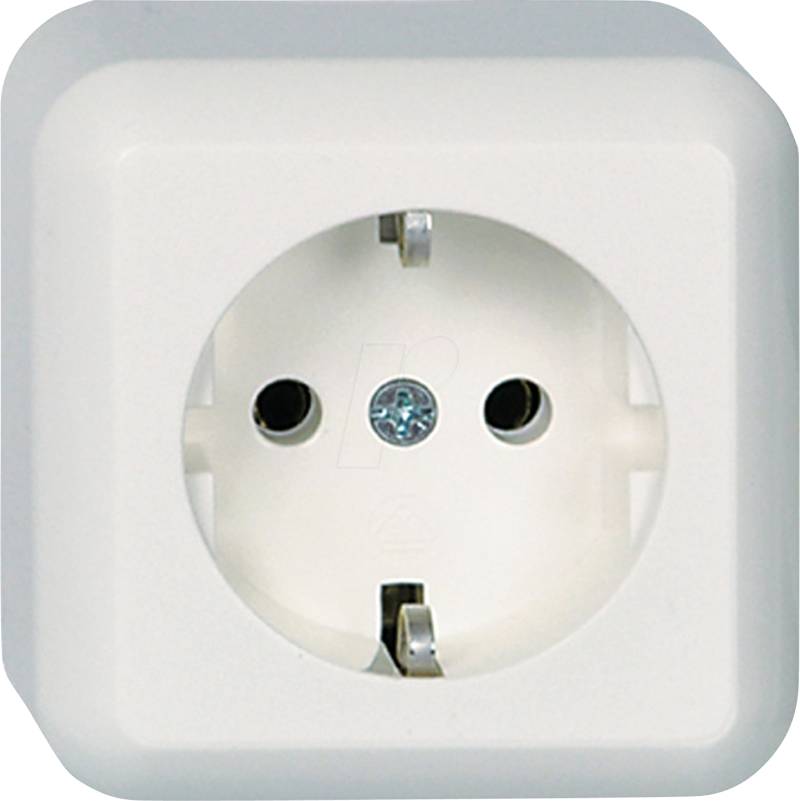 ELSO 395004 - Steckdose, 16 A, CONTURA, Komplettgerät, Schraubklemme, reinweiß von ELSO
