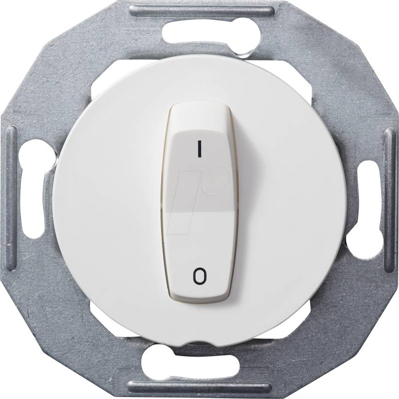ELSO WDE011006 - Ausschalter, 2-polig, mit Zentralplatte, weiß, UP, Renova von ELSO