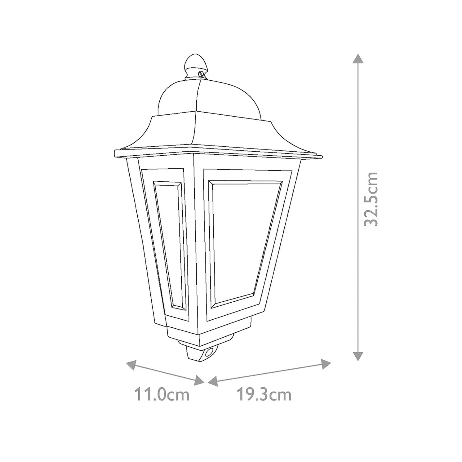 Außenwandlampe Deco Lane, grün, Laterne, Aluminium, IP44 Außenwandlampe Deco Lane, grün, Laterne, Aluminium, IP44 von ELSTEAD