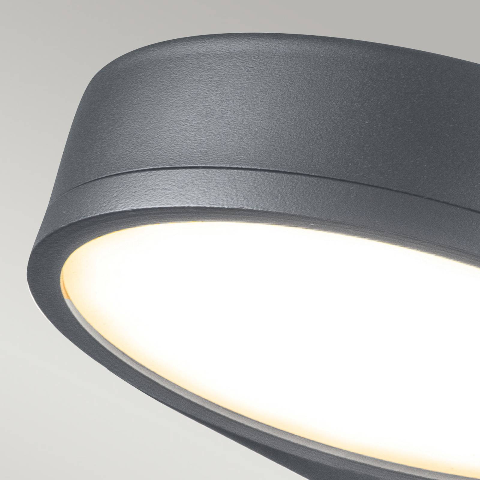LED-Außen-Wandleuchte Zola, rostfreier Stahl grau LED-Außen-Wandleuchte Zola, rostfreier Stahl grau von ELSTEAD