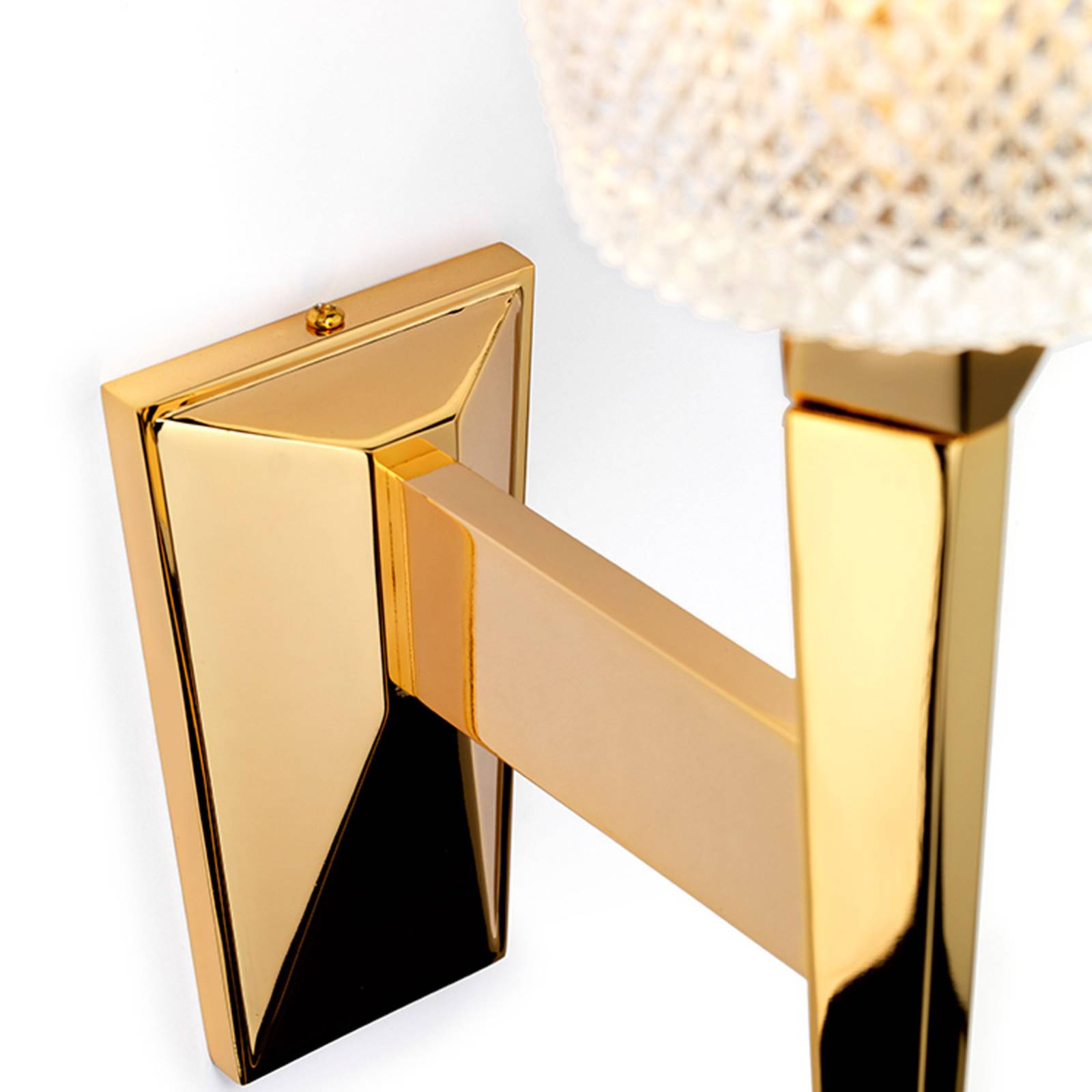 LED-Wandleuchte Verity, IP44, gold poliert LED-Wandleuchte Verity, IP44, gold poliert von ELSTEAD
