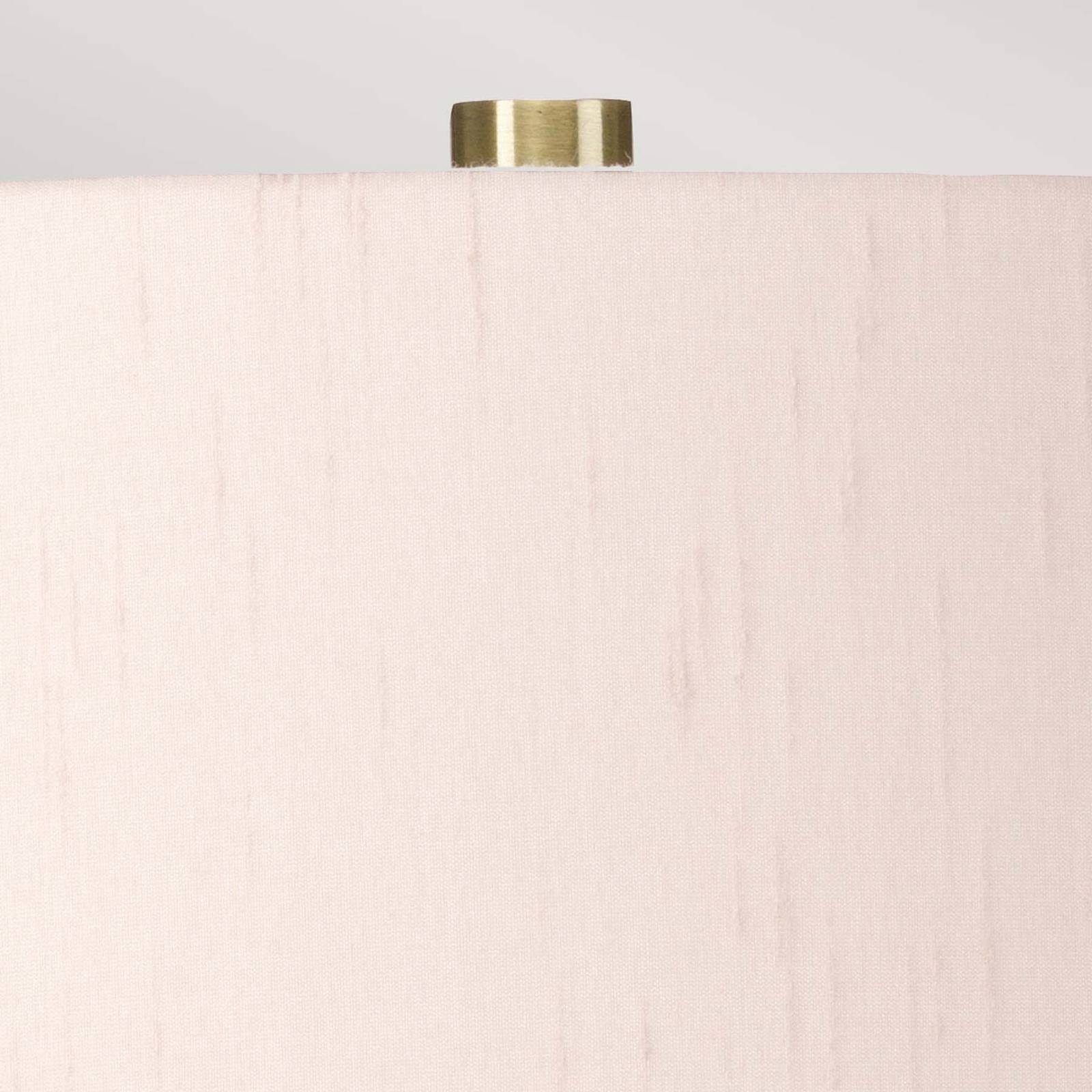 Textil-Tischlampe Isla messing antik/rosé von ELSTEAD