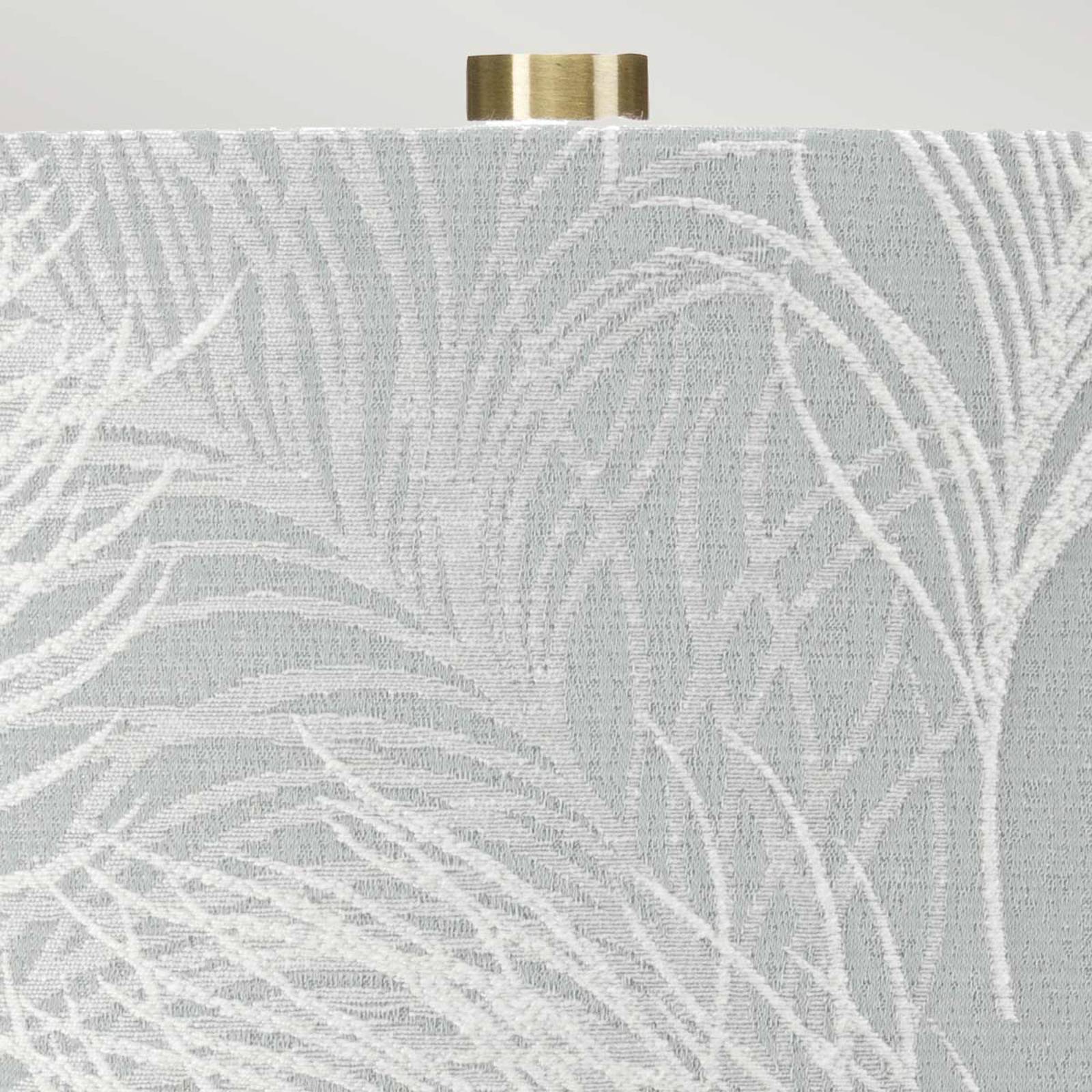 Textil-Tischleuchte Milo messing-weiß/blau von ELSTEAD