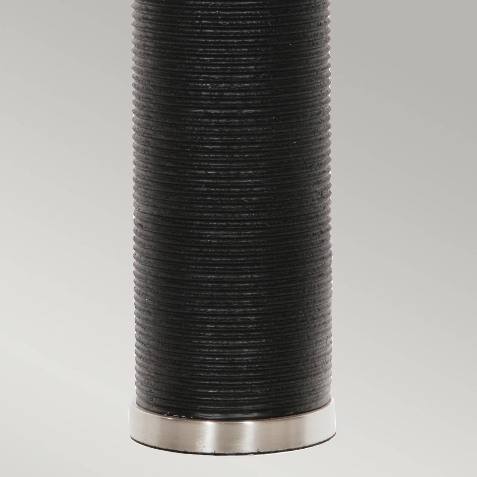 Textil-Tischleuchte Ripple Fuß schwarz/Schirm weiß von ELSTEAD