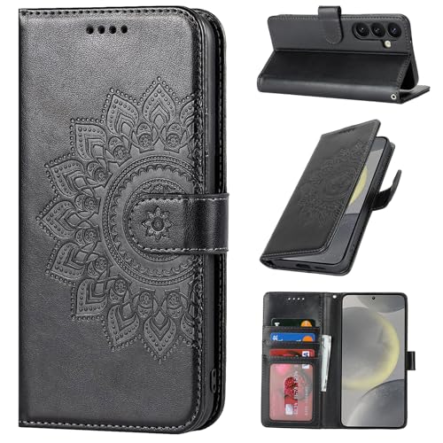 ELTEKER Hülle für Samsung Galaxy S24 Plus Handyhülle Klapphülle Lederhülle mit Kartenfach und Ständer,Schutzhülle Handytasche Hülle für Samsung Galaxy S24 Plus, Schwarz ELTEKER Hülle für Samsung Galaxy S24 Plus Handyhülle Klapphülle Lederhülle mit Kartenfach und Ständer,Schutzhülle Handytasche Hülle für Samsung Galaxy S24 Plus, Schwarz von ELTEKER