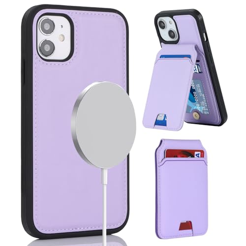 ELTEKER Hülle für iPhone 11 Handyhülle mit Kartenfach Magsafe Wallet Magnetischer Kartenhalter Handy kreditkartenetui mit Ständer,Leder Klapphülle Schutzhülle für iPhone 11-lila ELTEKER Hülle für iPhone 11 Handyhülle mit Kartenfach Magsafe Wallet Magnetischer Kartenhalter Handy kreditkartenetui mit Ständer,Leder Klapphülle Schutzhülle für iPhone 11-lila von ELTEKER