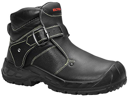 ELTEN Sicherheitsschuhe CARL S3 HI, Damen und Herren, Leder, Stahlkappe, leicht, robust, Schwarz, Größe: 40 von ELTEN