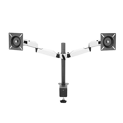 ELUKHT Doppel-Monitorhalterung, Gelenk-Gasfeder-Monitorarm, passend für 20 bis 27 Zoll LCD-Computer-Bildschirme, Monitorhalterung für 2 Monitore von ELUKHT