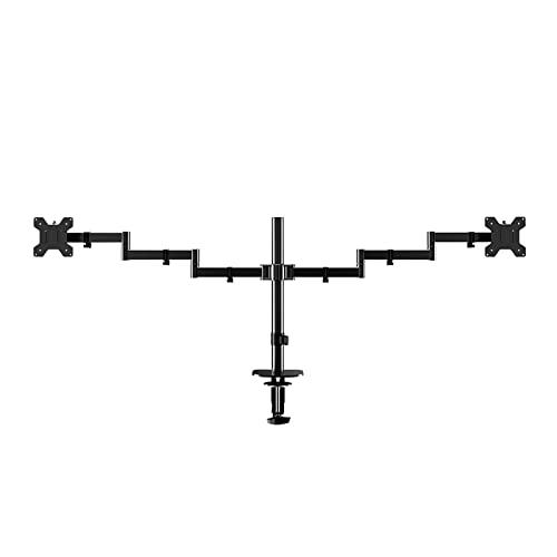 ELUKHT Dual-Monitorhalterung, höhenverstellbarer Monitorarm für 2 Monitore, robuste, voll verstellbare Arme mit max. 100 x 100 mm, bis zu 10 kg ELUKHT Dual-Monitorhalterung, höhenverstellbarer Monitorarm für 2 Monitore, robuste, voll verstellbare Arme mit max. 100 x 100 mm, bis zu 10 kg von ELUKHT
