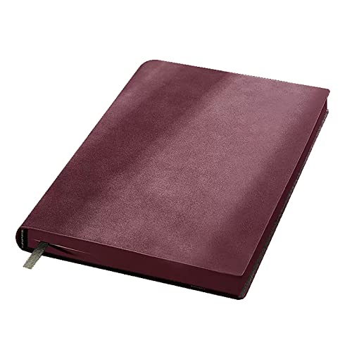 ELUKHT Liniertes Tagebuch, Notizbuch, Hardcover, Business-Tagebuch, Kunstleder, Notizbuch für Schule, Reisen, Business, Arbeit, Zuhause, Schreiben (Rot A S) von ELUKHT