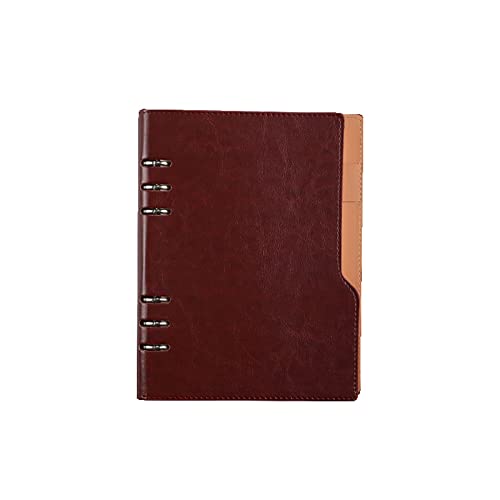 ELUKHT Liniertes Tagebuch, Notizbuch, liniert, Hardcover mit Kunstleder für Journaling, Schreiben, Notizen, Büro, Schulbedarf (Braun B5) von ELUKHT