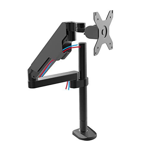 ELUKHT Monitorhalterung, voll beweglicher Gelenk, Aluminium-Gasfeder-Monitorarm, Monitor-Ständer-Halterung passend für 43,2–81,3 cm große LCD-Computer-Bildschirme von ELUKHT