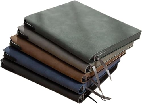 ELUKHT Notizbuch A5 Notizblock Business Büro Leder Tagebuch 5 von ELUKHT