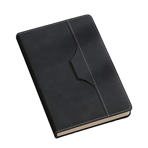 ELUKHT Notizbuch aus PU-Leder, 5 Farben, klassisch, liniert, mit Stifthalter, Konferenz-Notizbuch, 240 dicke Seiten, vielseitig und stilvoll von ELUKHT