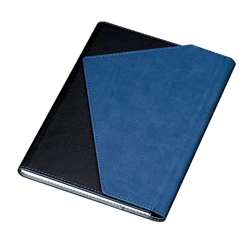 ELUKHT Professionelles Hardcover-Notizbuch mit Seitenmarkierung, Ledereinband, liniert, Tagebuch für Schule, Büro, Reisen, Geschenk (blau) von ELUKHT