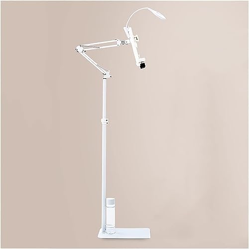 ELUKHT Tablet-Bodenständer, verstellbare Höhe, Buchhalter, faltbares Leseregal, Kochhalterung, langer Arm, Notenständer, für Tischbett ELUKHT Tablet-Bodenständer, verstellbare Höhe, Buchhalter, faltbares Leseregal, Kochhalterung, langer Arm, Notenständer, für Tischbett von ELUKHT