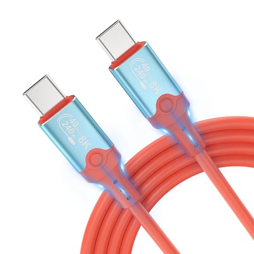 240W USB C Kabel, 40Gbps USB C auf USB C Kabel [1M], PD Schnellladekabel USB Ladekabel Typ C für iPhone 16 15 Pro Max Samsung Galaxy S24 S23 S22 iPad Pro MacBook Air von ELUTENG