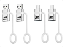 ELUTENG Typ-C- und USB-Adapter 5Gbps 9V3A 4 Stück ELUTENG Typ-C- und USB-Adapter 5Gbps 9V3A 4 Stück von ELUTENG