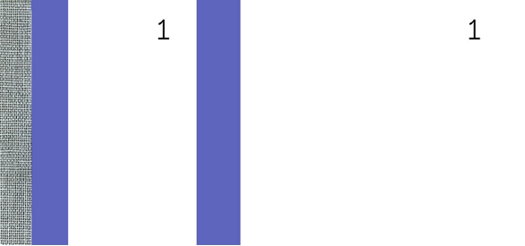 ELVE Bon-Block, blau, Maße: (B)135 x (H)60 mm von ELVE