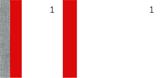 ELVE Bon-Block, rot, Maße: (B)135 x (H)60 mm von ELVE