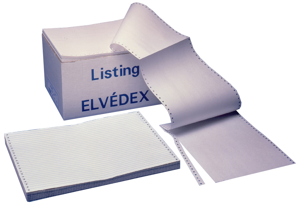 ELVE DIN-Computerpapier endlos, 380 mm x 12,  (30,50 cm) von ELVE