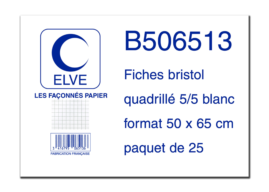 ELVE Karteikarten, 500 x 650 mm, kariert, weiB ELVE Karteikarten, 500 x 650 mm, kariert, weiB von ELVE