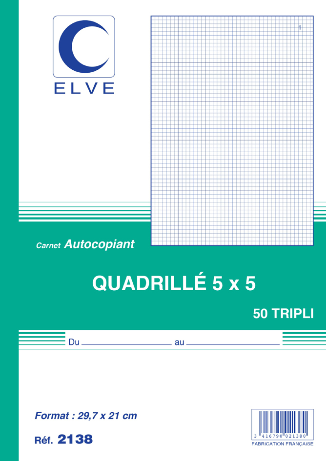 ELVE Notizbuch, 297 x 210 mm, kariert (5/5) von ELVE