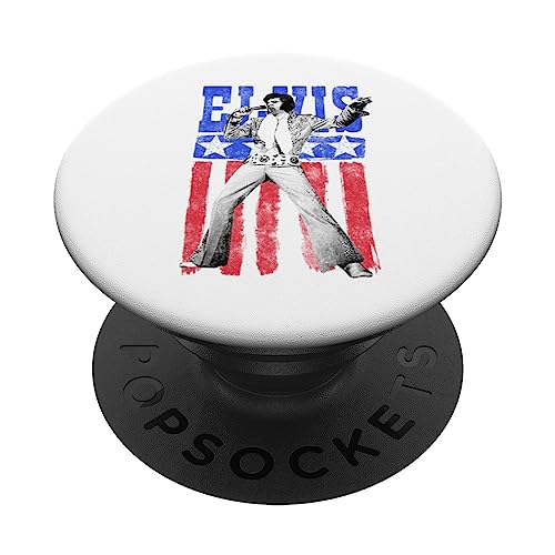 Elvis Presley Amerikanische Flagge PopSockets mit austauschbarem PopGrip von ELVIS PRESLEY