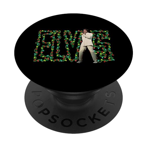 Elvis Presley Weihnachtsbeleuchtung PopSockets mit austauschbarem PopGrip von ELVIS PRESLEY