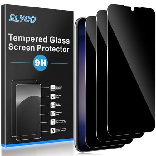 ELYCO 3 Stück Sichtschutz Schutzfolie für Samsung Galaxy S23 5G für Panzerglas, Anti-Spy Sichtschutzfolie, Sichtschutz Panzer Schutz Glas, Privacy Displayschutz - 9H Härte, Kratzfest, Blasenfrei ELYCO 3 Stück Sichtschutz Schutzfolie für Samsung Galaxy S23 5G für Panzerglas, Anti-Spy Sichtschutzfolie, Sichtschutz Panzer Schutz Glas, Privacy Displayschutz - 9H Härte, Kratzfest, Blasenfrei von ELYCO