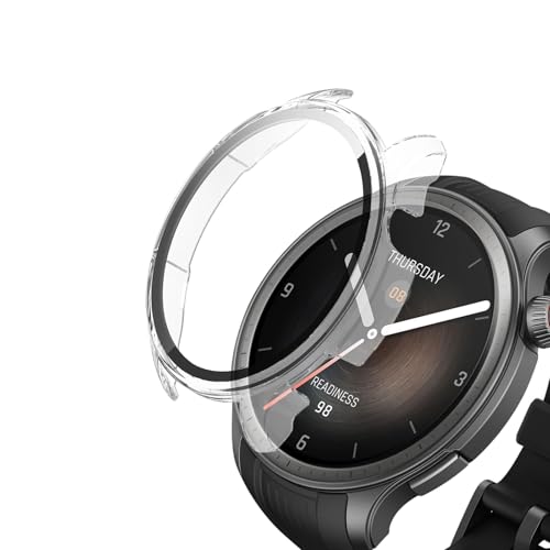 ELYCO Kompatibel mit Amazfit Balance Hülle, [1 Stück] 360 Grad Rundum Stoßfeste Schutzhülle mit HD Displayschutz, Kratzfeste Hard PC Ultra Dünne Cover [Transparente] von ELYCO