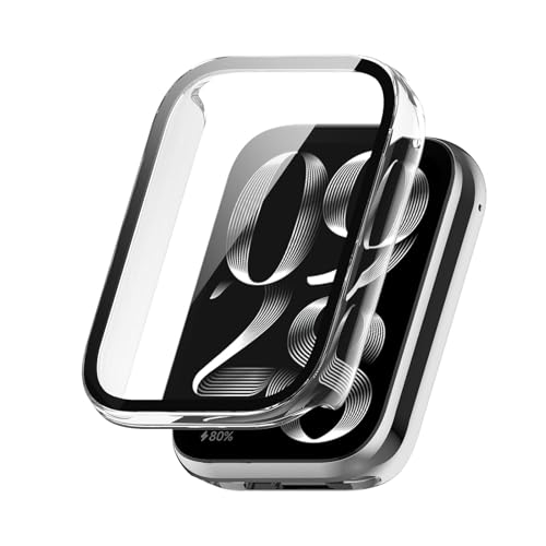 ELYCO Kompatibel mit Xiaomi Smart Band 9 Pro Hülle, [1 Stück] 360 Grad Rundum Stoßfeste Schutzhülle mit HD Displayschutz, Kratzfeste Hard PC Ultra Dünne Cover [Transparente] von ELYCO