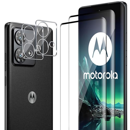 ELYCO Schutzfolie kompatibel mit Motorola Moto Edge 40 Neo für Panzerglas, 2 Stück 3D Schutzglas & 2 Pcs Kamera Schutzfolie, 9H Härte Anti-Kratzer Blasenfrei HD Klar Kameraschutz & Displayschutzfolie ELYCO Schutzfolie kompatibel mit Motorola Moto Edge 40 Neo für Panzerglas, 2 Stück 3D Schutzglas & 2 Pcs Kamera Schutzfolie, 9H Härte Anti-Kratzer Blasenfrei HD Klar Kameraschutz & Displayschutzfolie von ELYCO