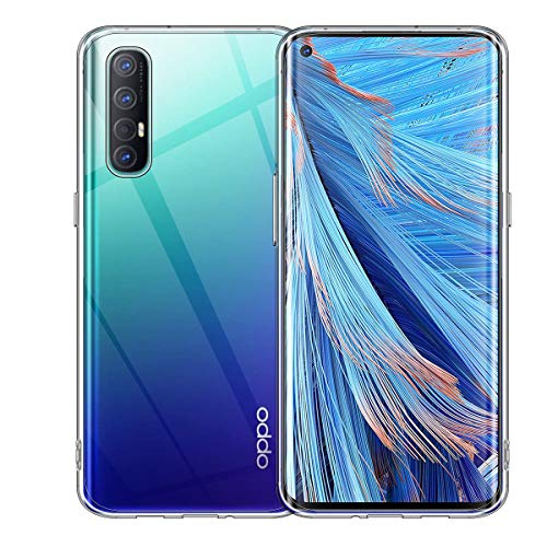 ELYCO für Oppo Find X2 Neo Liquid Crystal Hülle, Ultradünnes Softschale Rundumschutz Anti-Fall Anti-Fingerabdruck TPU Handyhülle Durchsichtige Schutzhülle Case für Oppo Find X2 Neo [Transparent] von ELYCO