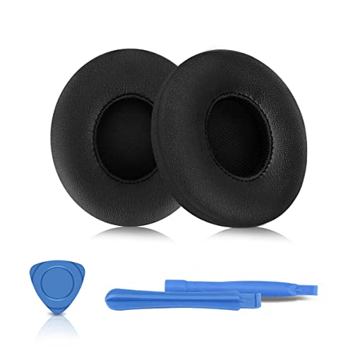ELZO Ersatz Ohrpolster kompatibel mit Beats Solo 2, Solo 3 Wireless Bluetooth Kopfhörer, Over-Ear Kopfhörer mit weichem Proteinleder, Geräuschisolierung Memory-Schaum, Schwarz ELZO Ersatz Ohrpolster kompatibel mit Beats Solo 2, Solo 3 Wireless Bluetooth Kopfhörer, Over-Ear Kopfhörer mit weichem Proteinleder, Geräuschisolierung Memory-Schaum, Schwarz von ELZO
