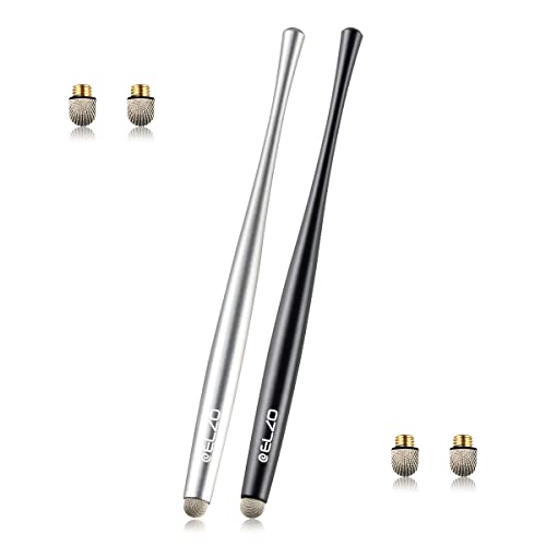 ELZO Tablet Stift für Alle Tablets, 2er Pack Stylus Pen, Eingabestift Touch Pen für Alle Handys, Apple iPad, iPhone, Samsung, Surface, Lenovo, Xiaomi, Chromebook, Huawei Android iOS usw von ELZO