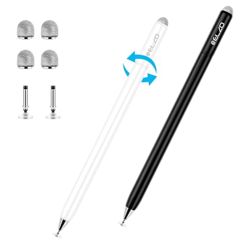 ELZO Tablet Stift für Alle Tablets, 2 in 1 Stylus Pen, 2er Pack Touchscreen Stift für Alle Tablets/Handys, Apple iPad, iPhone, Samsung, Surface, Lenovo, Xiaomi, Chromebook, Huawei Android iOS ELZO Tablet Stift für Alle Tablets, 2 in 1 Stylus Pen, 2er Pack Touchscreen Stift für Alle Tablets/Handys, Apple iPad, iPhone, Samsung, Surface, Lenovo, Xiaomi, Chromebook, Huawei Android iOS von ELZO